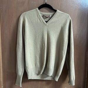 Vintage v neck cashmere camel sweater